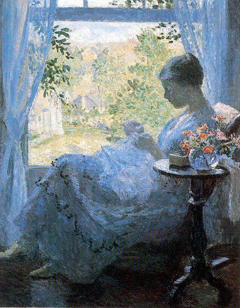 Melchers, Gari Julius Young Woman Sewing china oil painting image